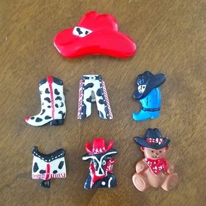 Vintage 7 Western Button Covers